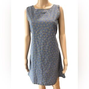 Handmade 80’e vintage sunflowers denim Cottagecore dress-M